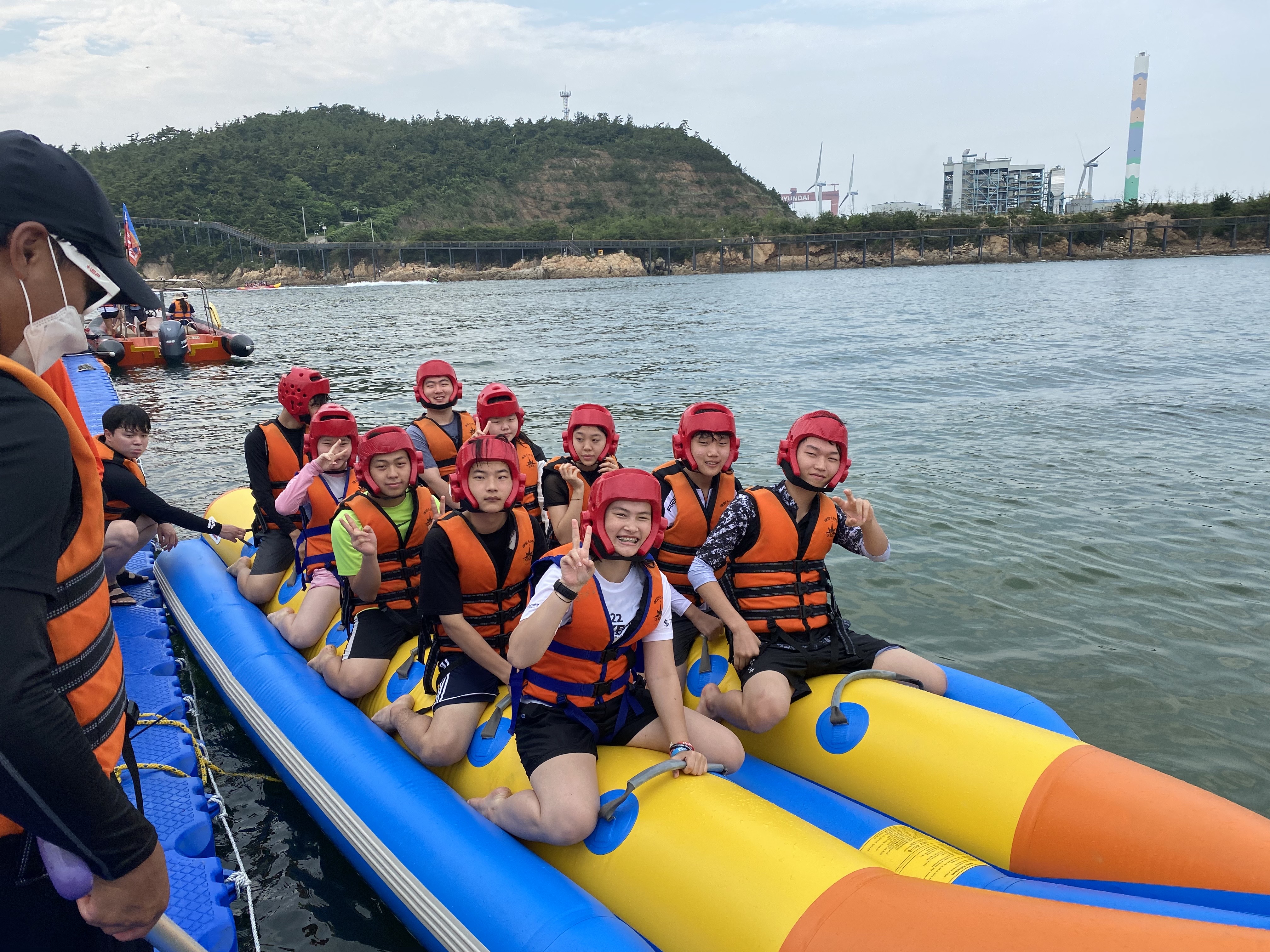 Participants enjoying maritime experience